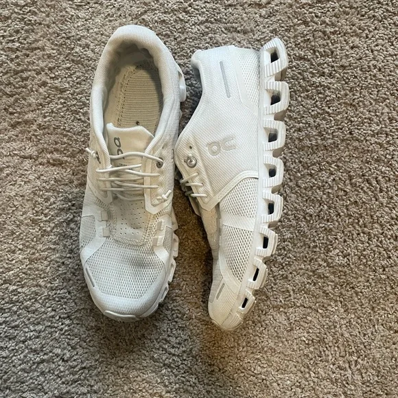 On Running All-White Athletic Shoes - Picture 3 of 5